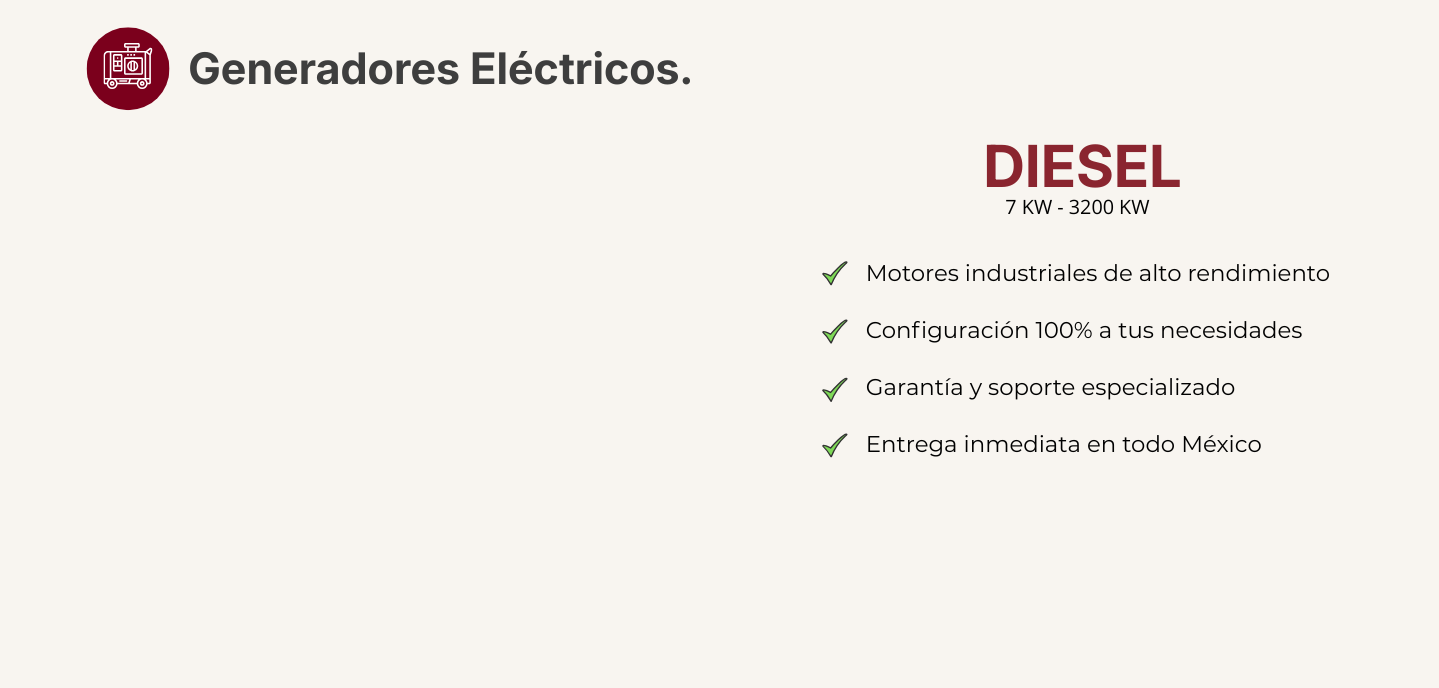 Plantas eléctricas de alta calidad con instalación profesional y mantenimiento especializado. Garantizamos energía continua para tu negocio. (5)