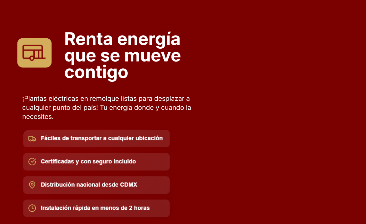 Renta energía que se mueve contigo
